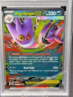 2025 POKEMON PFL EN-PHANTASMAL FLAMES #056 MEGA GENGAR EX PSA 9 - Image 2