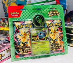 Pokemon TCG Ascended Heroes Erika’s Tangela 2 Pack Blister Sealed Promo Playset - Image 1