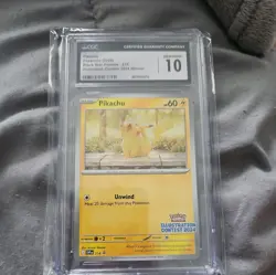 Pokemon Pikachu #214 Illustration Contest Winner BSP 2024 - CGC 10 Gem Mint - Image 1