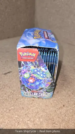Factory Sealed Scarlet Violet Stellar Crown Booster Box POKEMON TCG Sea G1N - Image 2