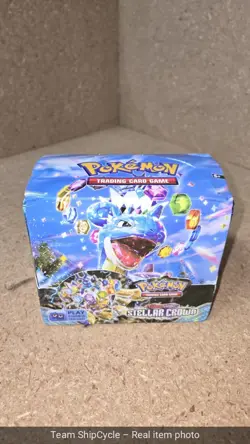 Factory Sealed Scarlet Violet Stellar Crown Booster Box POKEMON TCG Sea G1N - Image 3