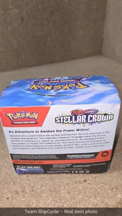 Factory Sealed Scarlet Violet Stellar Crown Booster Box POKEMON TCG Sea G1N - Image 5