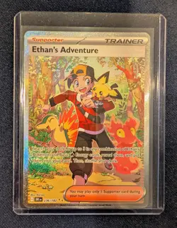 Pokemon Ethan's Adventure Trainer Full Art Holo 236/182 Sv10 Destined Rivals - Image 1