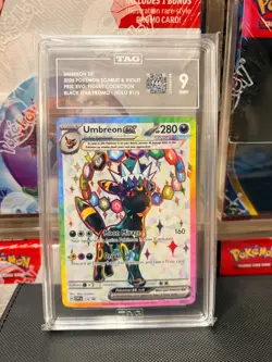 Umbreon EX Black Star Promo #176 TAG 9 Mint Pokemon Prismatic Evolutions - Image 1