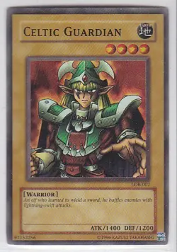 JP) Yugioh - Konami - Yu-Gi-Uh! - Celtic Guardian - LOB-007 - Trading Card - Image 1