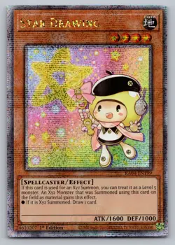 MISPRINT ERROR Star Drawing Yugioh RA04-EN199 QCR NM - Image 2