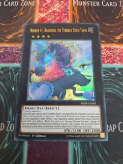 Yugioh Number 41: Bagooska the Terribly Tired Tapir BLRR-EN085 Ultra 1st Ed NM - Image 1