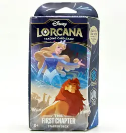 Disney Lorcana The First Chapter Starter Deck Sapphire and Steel - New 4050368981684 - Image 1