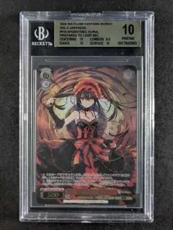 2024 Weiss Schwarz PREPARED TO LOOP, KURUMI W120-077SEC Foil & Signed SEC BGS 10 - Image 1