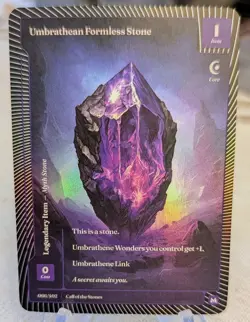 Wonders of The First Call Of The Stones Umbrathean Formless Stone FOIL Mythic - Image 1