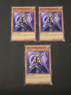 3x Elegy the Melodious Diva x3 MP15-EN130 Common 1st Edition NM Playset Yugioh - Image 1