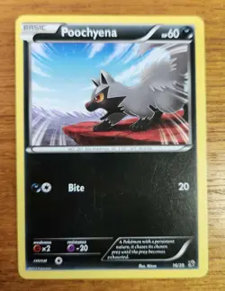 Poochyena Pokemon Card, Kalos Starter Set 16/39 - Image 1