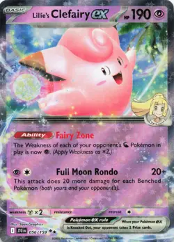 Lillie's Clefairy ex 056/159 Double Rare Journey Together Pokemon Near Mint - Image 1