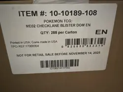 Pokemon Phantasmal Flames Master case Checklane Blisters 288 total packs 820650853319 - Image 3