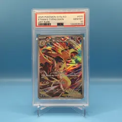 2025 Pokemon Hot Wind Arena JP Ethan's Typhlosion Art Rare #070/063 PSA 10 - Image 1