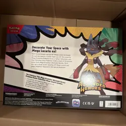 Pokemon Ascended Heroes Premium Poster Collection Mega Lucario Box - Image 2