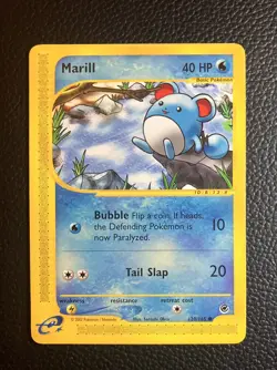 Pokemon TCG Marill 120/165 Expedition Base Set Regular Common - Image 1
