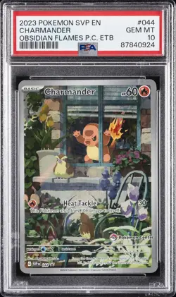 2023 POKEMON SVP EN-SV BLACK STAR PROMO #044 CHARMANDER PSA 10 - Image 1