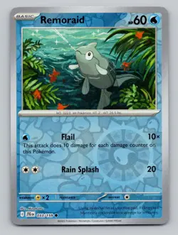 Reverse Holo Remoraid 033/159 Common Journey Together Pokemon - Image 1