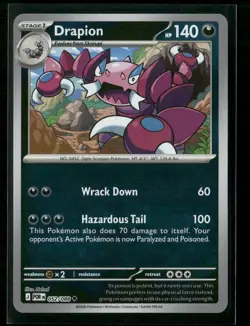 Drapion 052/088 Uncommon Perfect Order Pokemon Reverse Holo Near Mint - Image 1