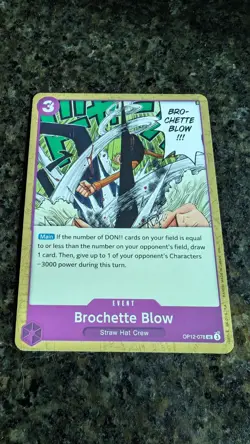 OP12-078 Brochette Blow : Uncommon English One Piece TCG Card : OP12: Legacy of - Image 1