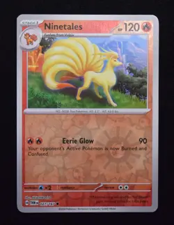 Pokemon TCG Ninetales 027/167 2024 Twilight Masquerade Reverse Holo Common - NM - Image 1