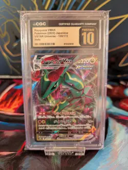 Pokemon Japanese Rayquaza VMAX 108/172 CGC Pristine 10 VSTAR Universe s12a - Image 2
