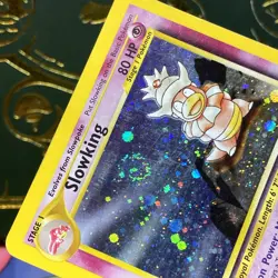 Pokemon 2001 Slowking 14/111 Neo Genesis Holo SWIRL MP - Image 3