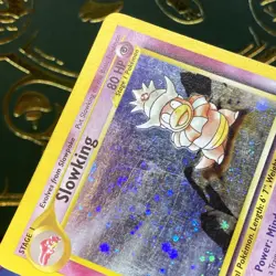 Pokemon 2001 Slowking 14/111 Neo Genesis Holo SWIRL MP - Image 4