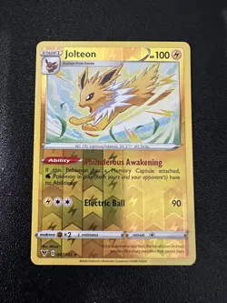 Jolteon Vivid Voltage Reverse Holo Rare Pokemon Card 47/185 NM Condition - Image 1