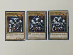 Yugioh - Summoned Skull x 3 - NM - Plus Free Holo Card - Image 1
