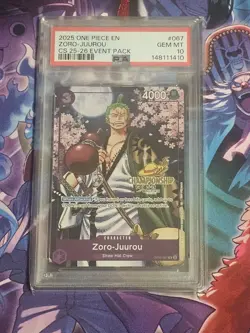 Zoro-Juurou Gold Championship Stamp OP05-067 One Piece Card PSA 10 Non Sp - Image 1