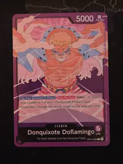 Donquixote Doflamingo Leader Card | One Piece CGC | OP14-060 | NM - Image 1