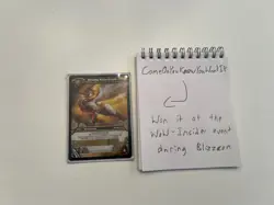 World of Warcraft WOW TCG BLAZING HIPPOGRYPH Unscratched Loot Card - Image 1