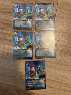 Disney Lorcana Daisy Duck X 4 Set Championship Non Foil + 1 Foil Top 8 - Image 1