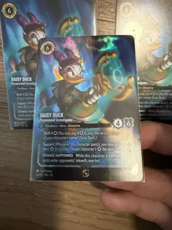 Disney Lorcana Daisy Duck X 4 Set Championship Non Foil + 1 Foil Top 8 - Image 2