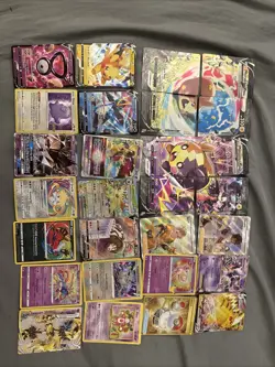 Lot of 28 Pokemon Pokemon Cards - Eevee Mew Pikachu and more. Majority NM - Image 1