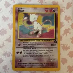 Pokemon TCG Mew 09/53 Wotc Promo Holo 50 HP Basic English Ken Sugimori Card - Image 1