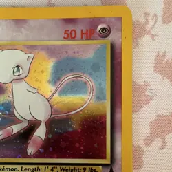 Pokemon TCG Mew 09/53 Wotc Promo Holo 50 HP Basic English Ken Sugimori Card - Image 3