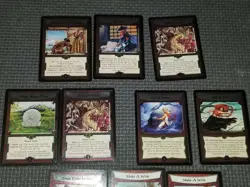 ACTION CARDS 10 Card Lot L5R CCG Legend Five Rings 8 Foil Cards Make a Wish x 2 - Image 2