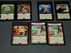 ACTION CARDS 10 Card Lot L5R CCG Legend Five Rings 8 Foil Cards Make a Wish x 2 - Image 3