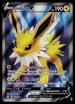 Pokemon Card - Jolteon V Evolving Skies 177/203 Ultra Rare - Image 1
