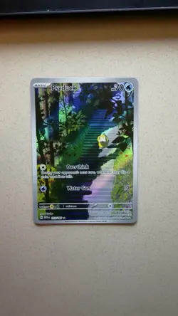 Pokemon TCG Psyduck Scarlet & Violet Holo Illustration Card 175/165 NM Condition - Image 1