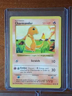 5 Shadowless Pokemon Cards - 4 Charmander - 1 Charmeleon - Image 2
