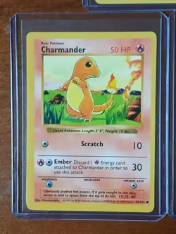 5 Shadowless Pokemon Cards - 4 Charmander - 1 Charmeleon - Image 4