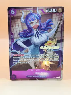 Ulti 2025-26 Championship Event Pack One Piece Promotion Card P-077 dmg READ! - Image 1