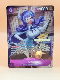 Ulti 2025-26 Championship Event Pack One Piece Promotion Card P-077 dmg READ! - Image 2