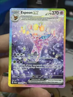 Espeon ex 155/131 Prismatic Evolutions 2025 SIR Holo Rare Pokemon Card TCG - Image 3