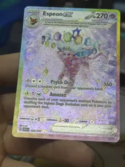 Espeon ex 155/131 Prismatic Evolutions 2025 SIR Holo Rare Pokemon Card TCG - Image 5