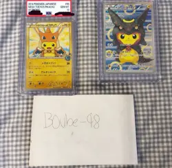 Pokemon Japanese Mega Tokyo's Pikachu XY Promo Holo Graded Card Lot 2 2014 #098 - Image 1